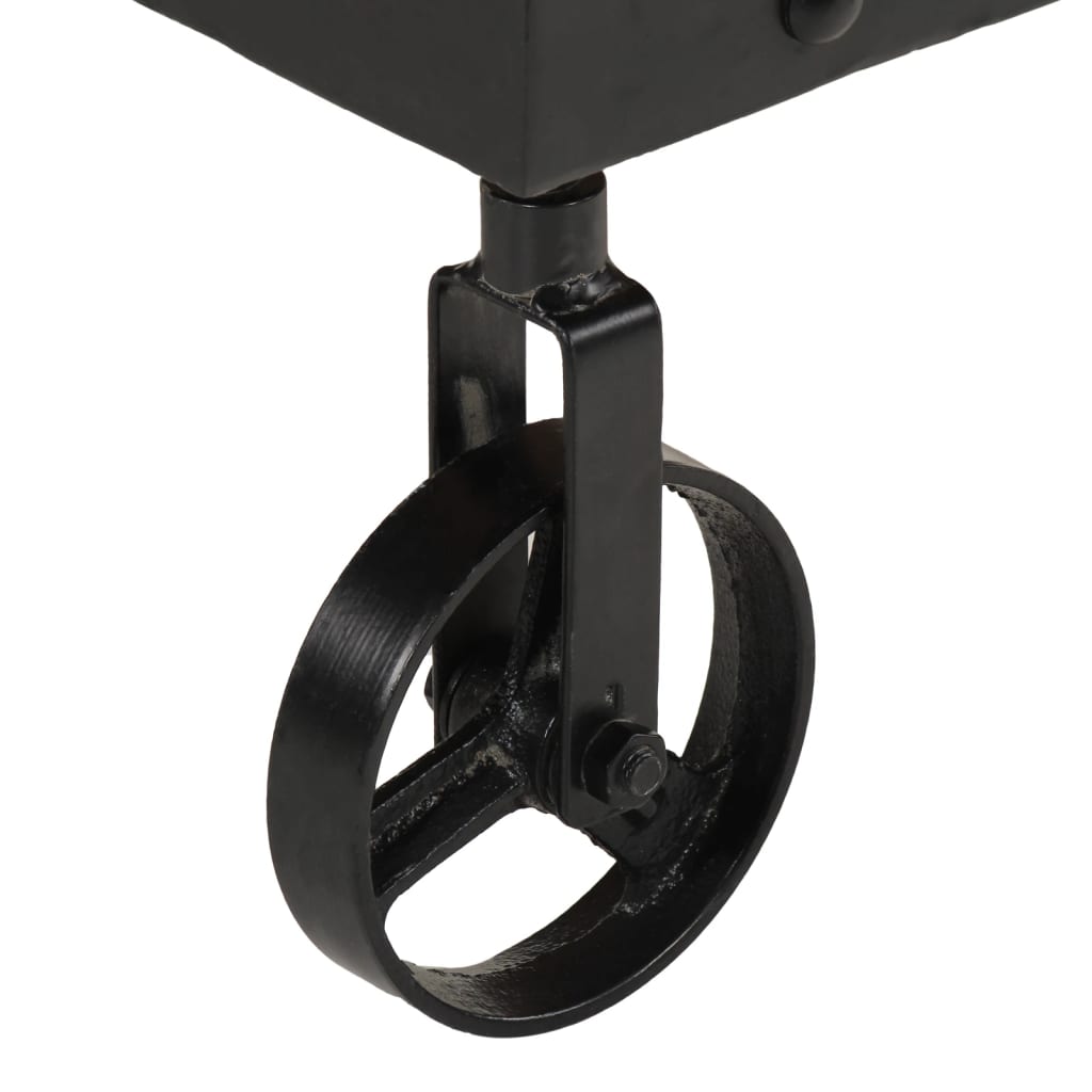 Table basse roulettes bois de récupération massif 100x55x26 cm - XIOS