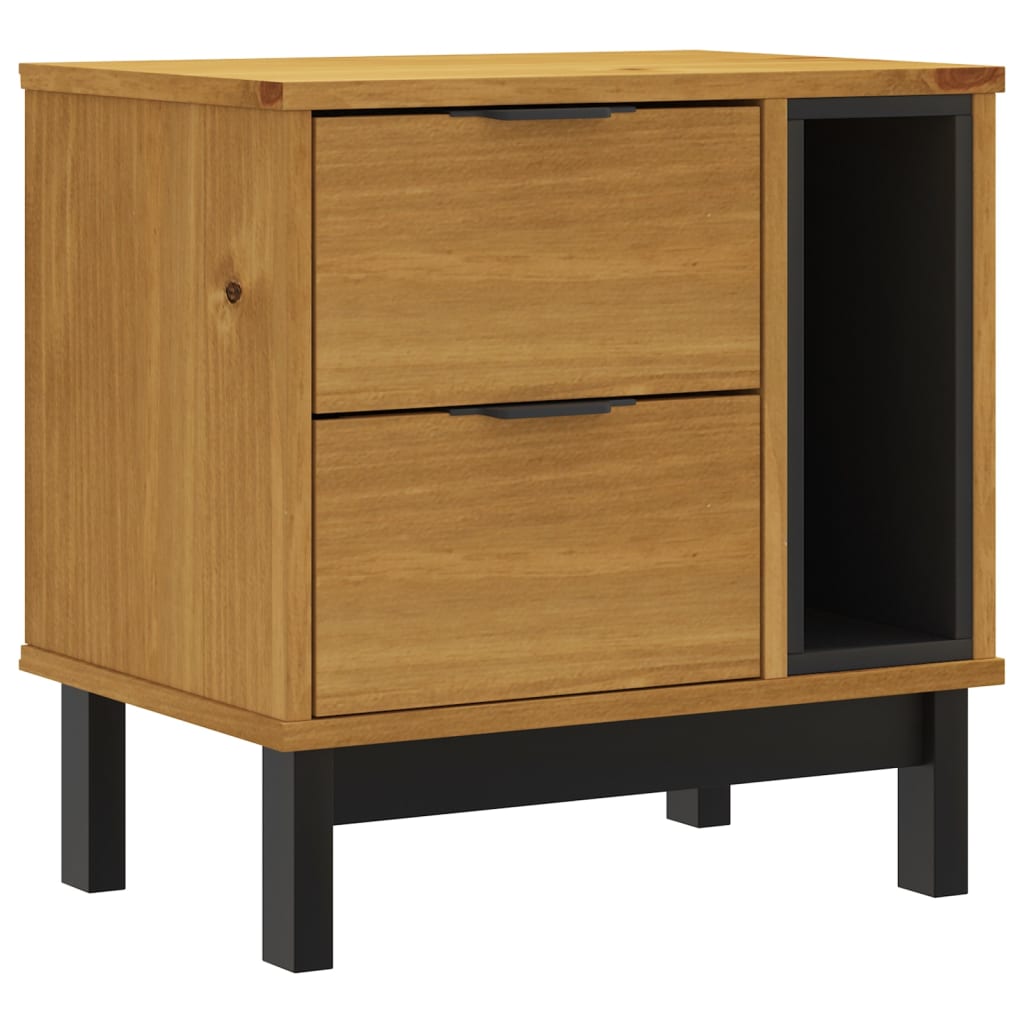 Table de chevet FLAM 49x35x50 cm bois de pin massif - XIOS
