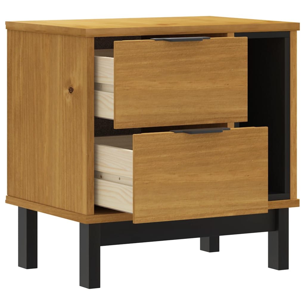 Table de chevet FLAM 49x35x50 cm bois de pin massif - XIOS