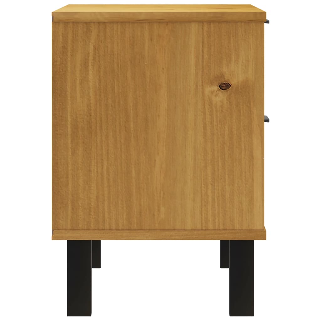 Table de chevet FLAM 49x35x50 cm bois de pin massif - XIOS