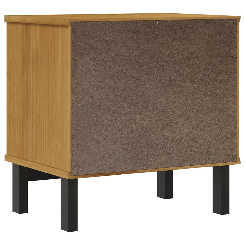 Table de chevet FLAM 49x35x50 cm bois de pin massif - XIOS