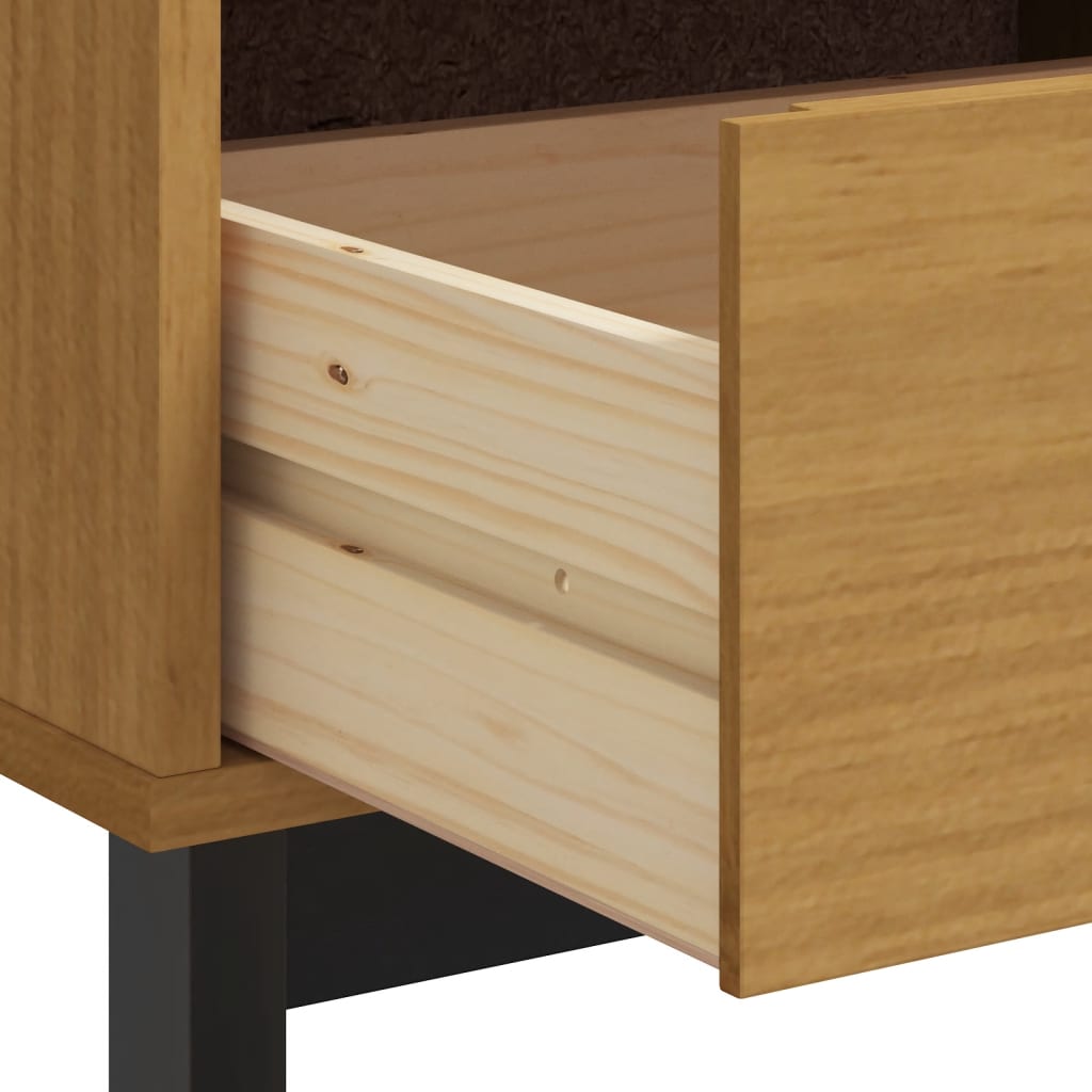Meuble TV FLAM 110x40x50 cm bois massif de pin - XIOS