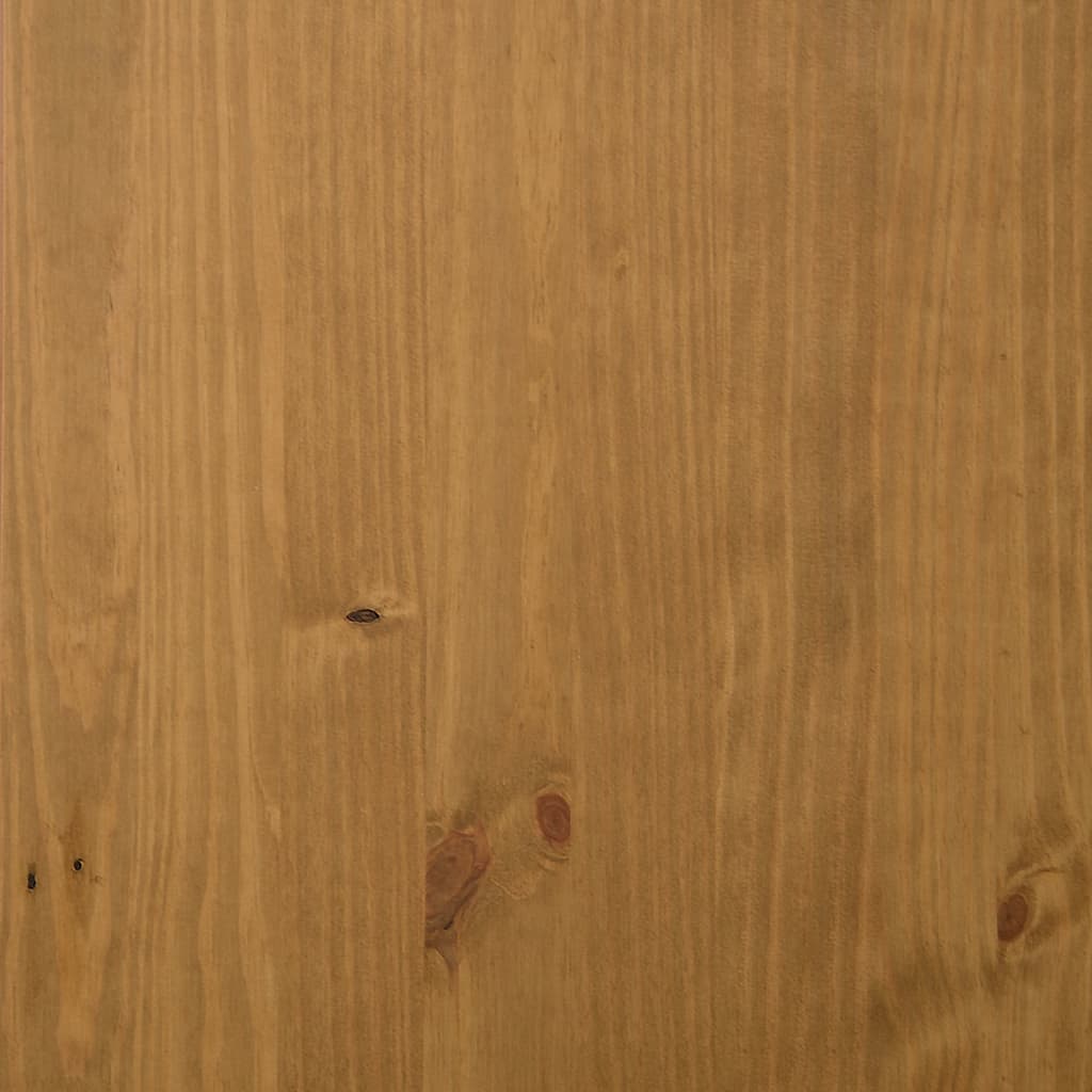 Meuble TV avec porte vitrée FLAM 158x40x50cm bois massif de pin - XIOS
