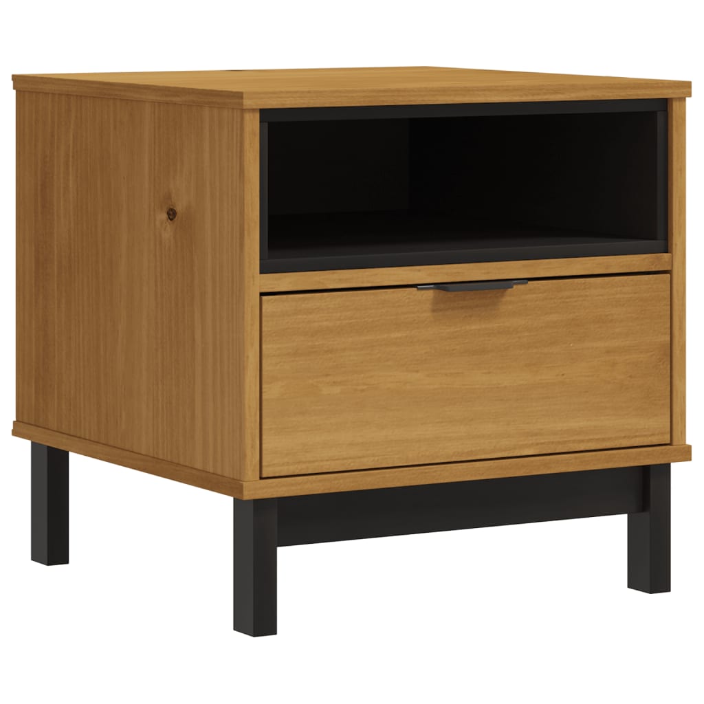 Table d'appoint FLAM 50x50x50 cm bois de pin massif - XIOS