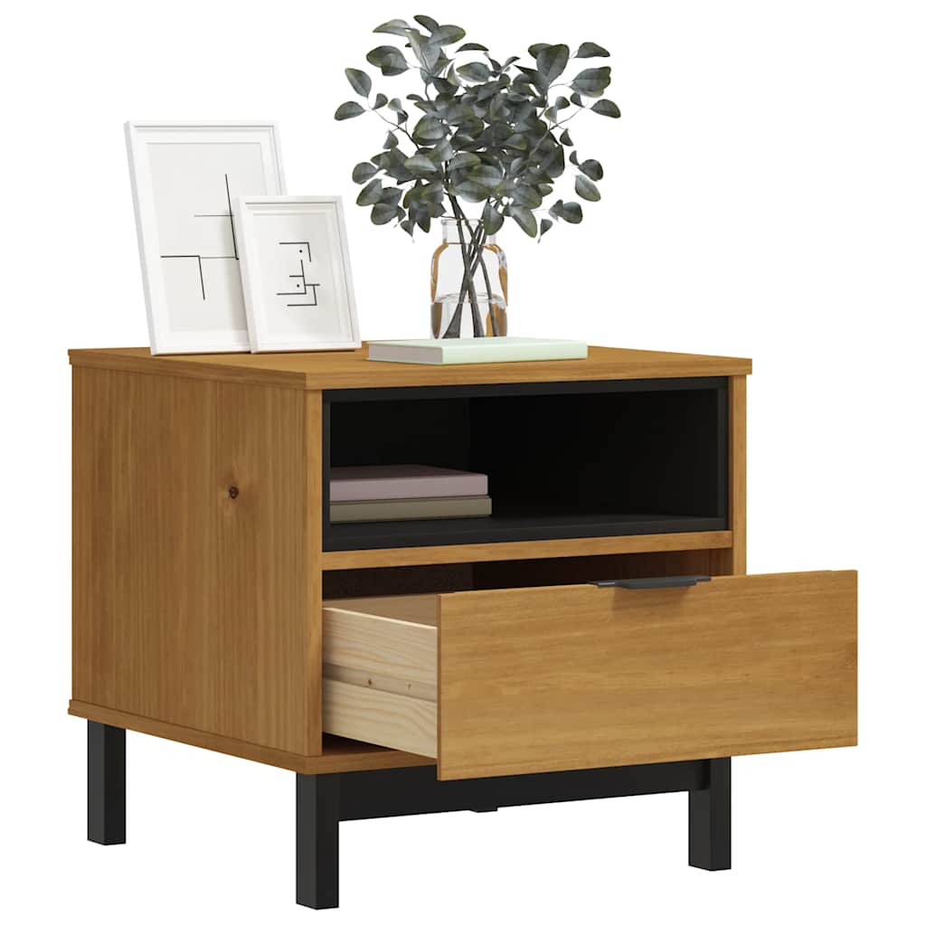 Table d'appoint FLAM 50x50x50 cm bois de pin massif - XIOS