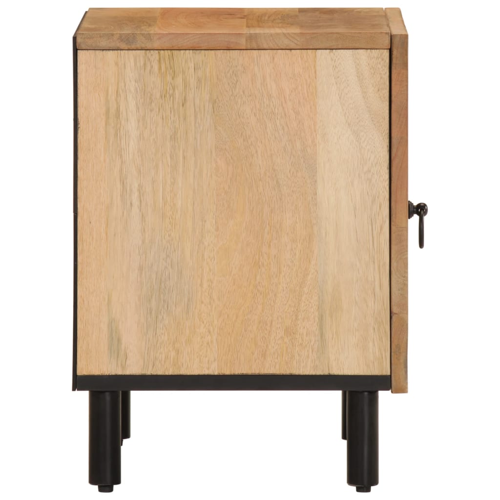 Tables de chevet 2 pcs 40x33x46 cm Bois de manguier solide - XIOS