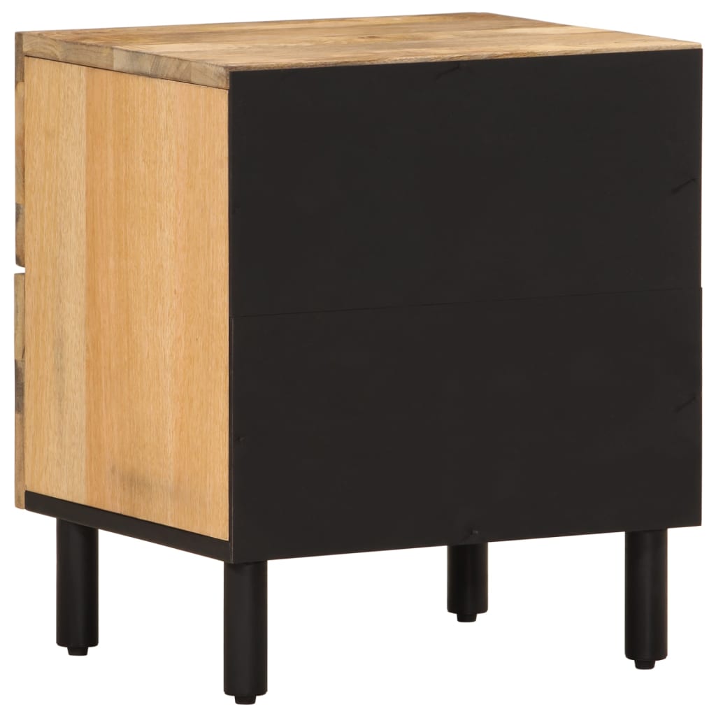 Table de chevet 40x33x46 cm Bois de manguier solide - XIOS