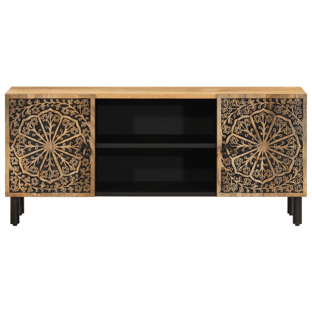 Meuble TV 105x33x46 cm Bois massif de manguier - XIOS