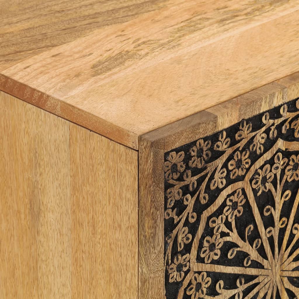 Meuble TV 105x33x46 cm Bois massif de manguier - XIOS