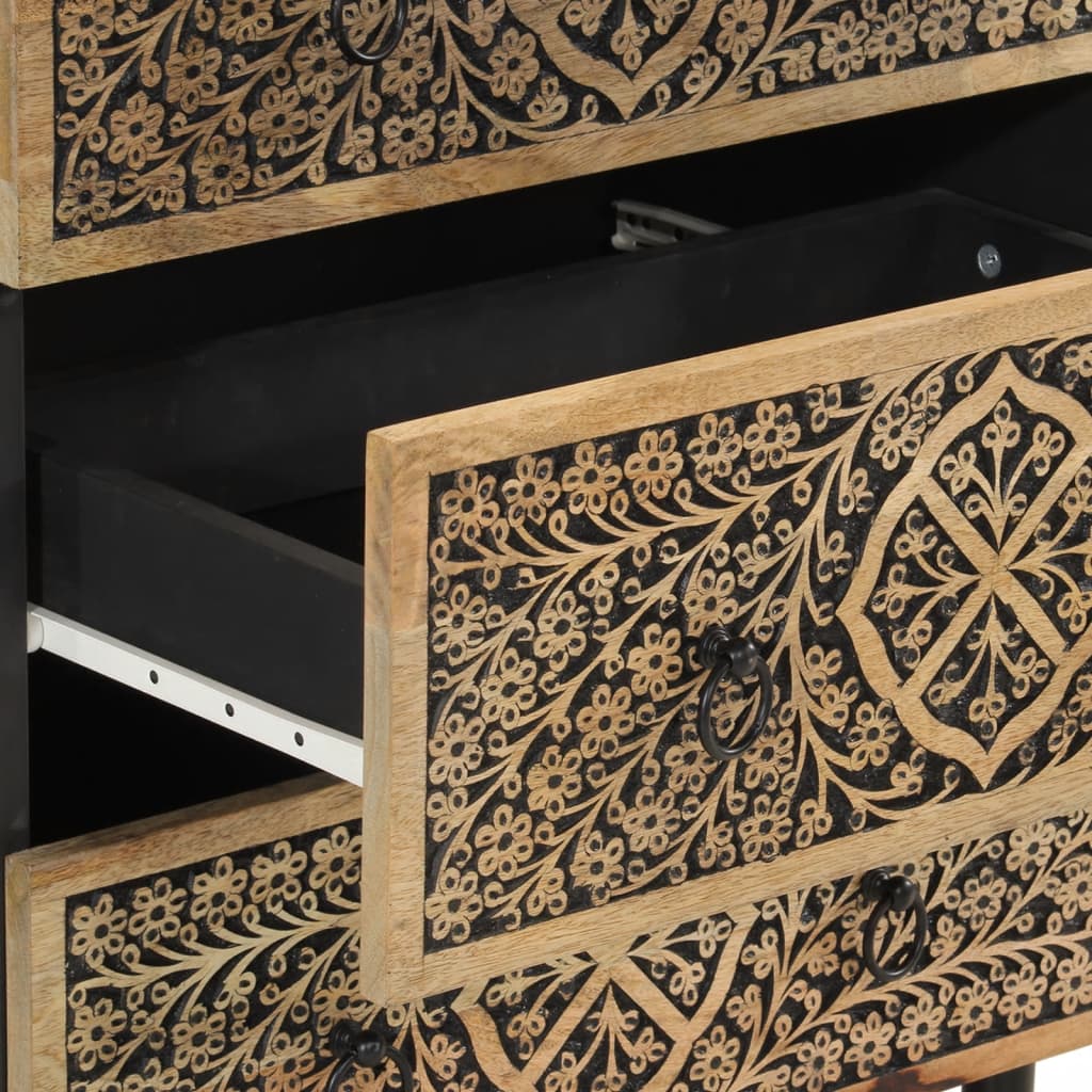 Armoire latérale 60x33x75 cm bois massif de manguier - XIOS