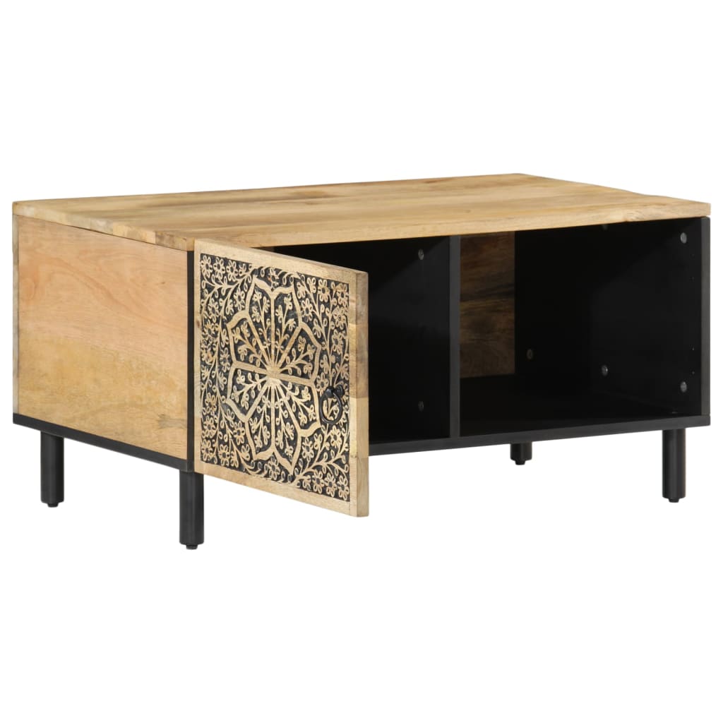 Table basse 80x50x40 cm bois de manguier massif - XIOS