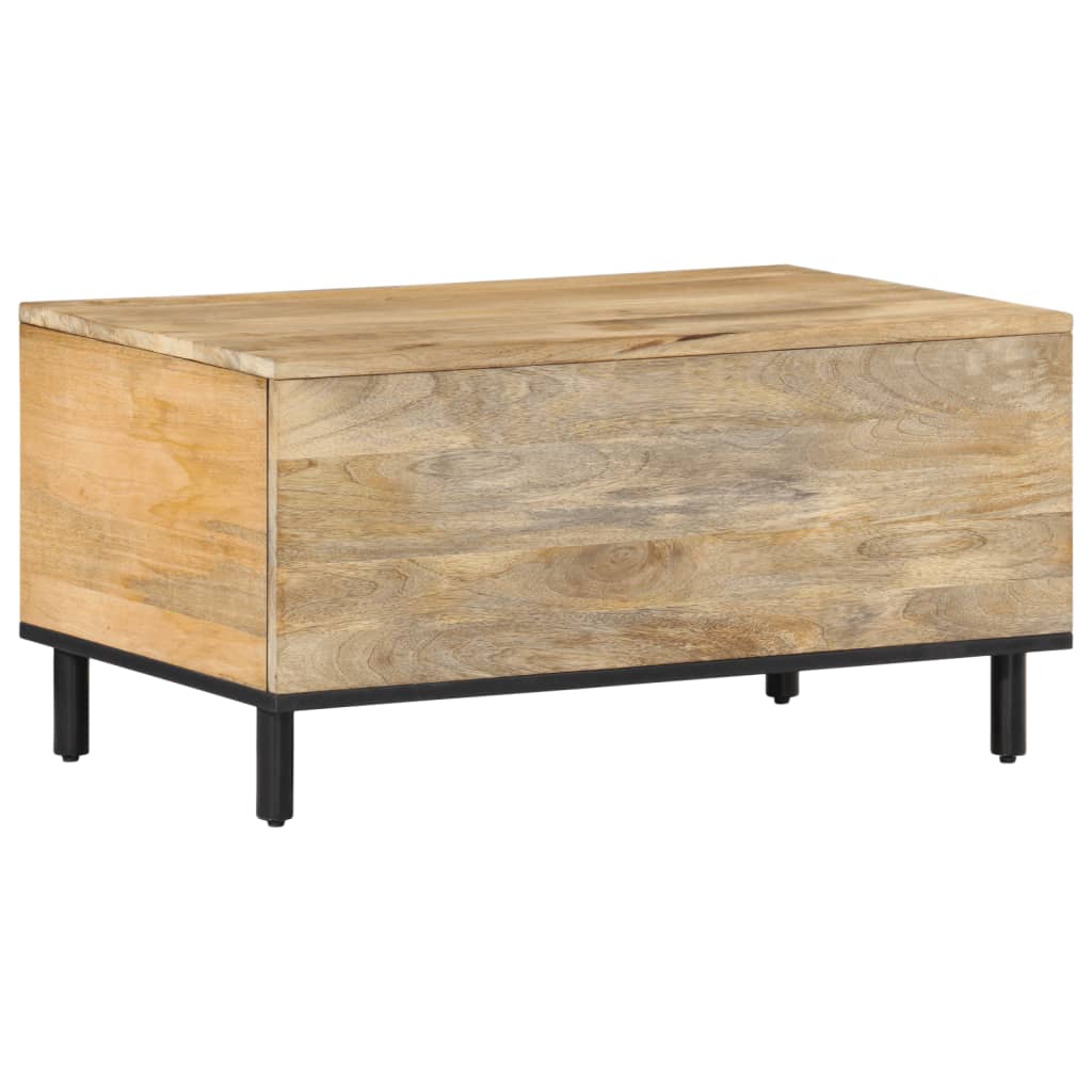 Table basse 80x50x40 cm bois de manguier massif - XIOS
