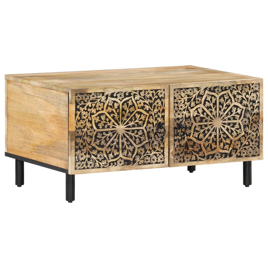 Table basse 80x50x40 cm bois de manguier massif - XIOS