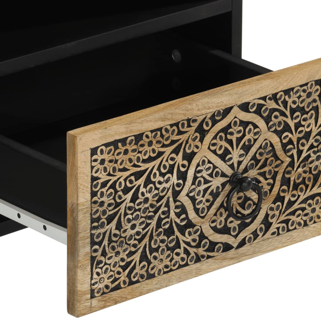 Table de chevet 40x33x46 cm Bois de manguier solide - XIOS