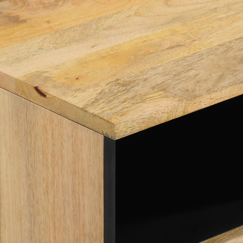 Tables de chevet 2 pcs 40x33x46 cm Bois de manguier solide - XIOS