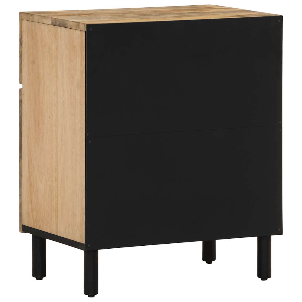 Table de chevet 50x33x60 cm bois de manguier massif - XIOS