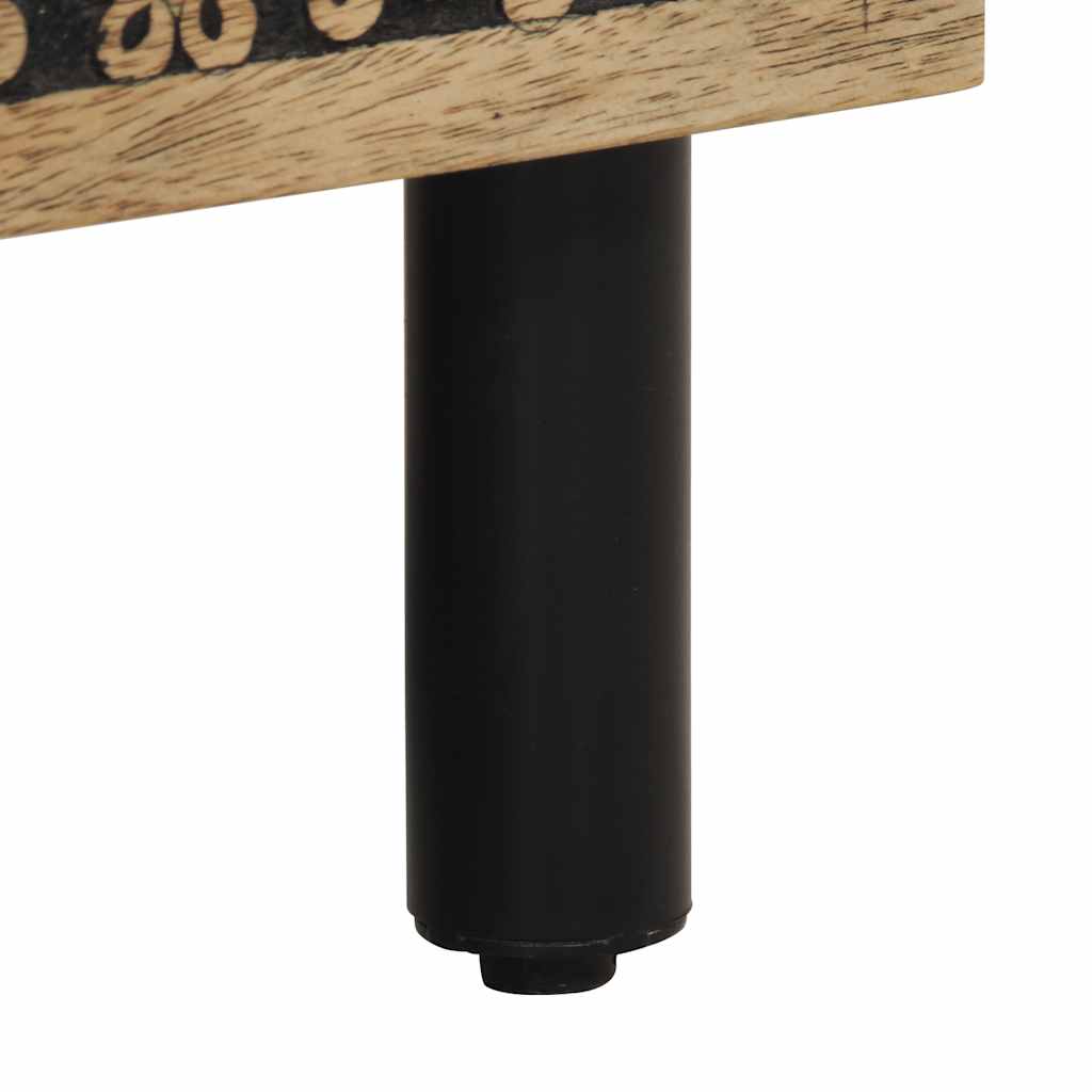 Table de chevet 50x33x60 cm bois de manguier massif - XIOS