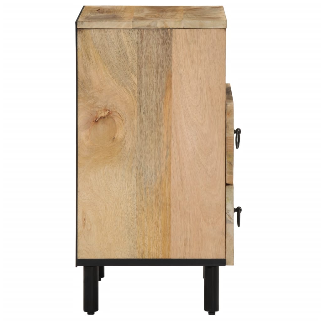 Table de chevet 50x33x60 cm bois de manguier massif - XIOS