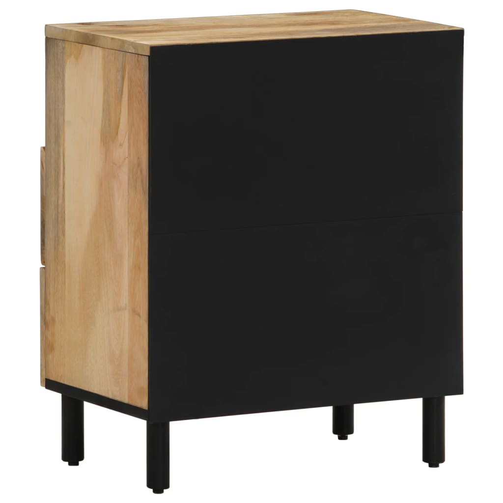 Table de chevet 50x33x60 cm bois de manguier massif - XIOS