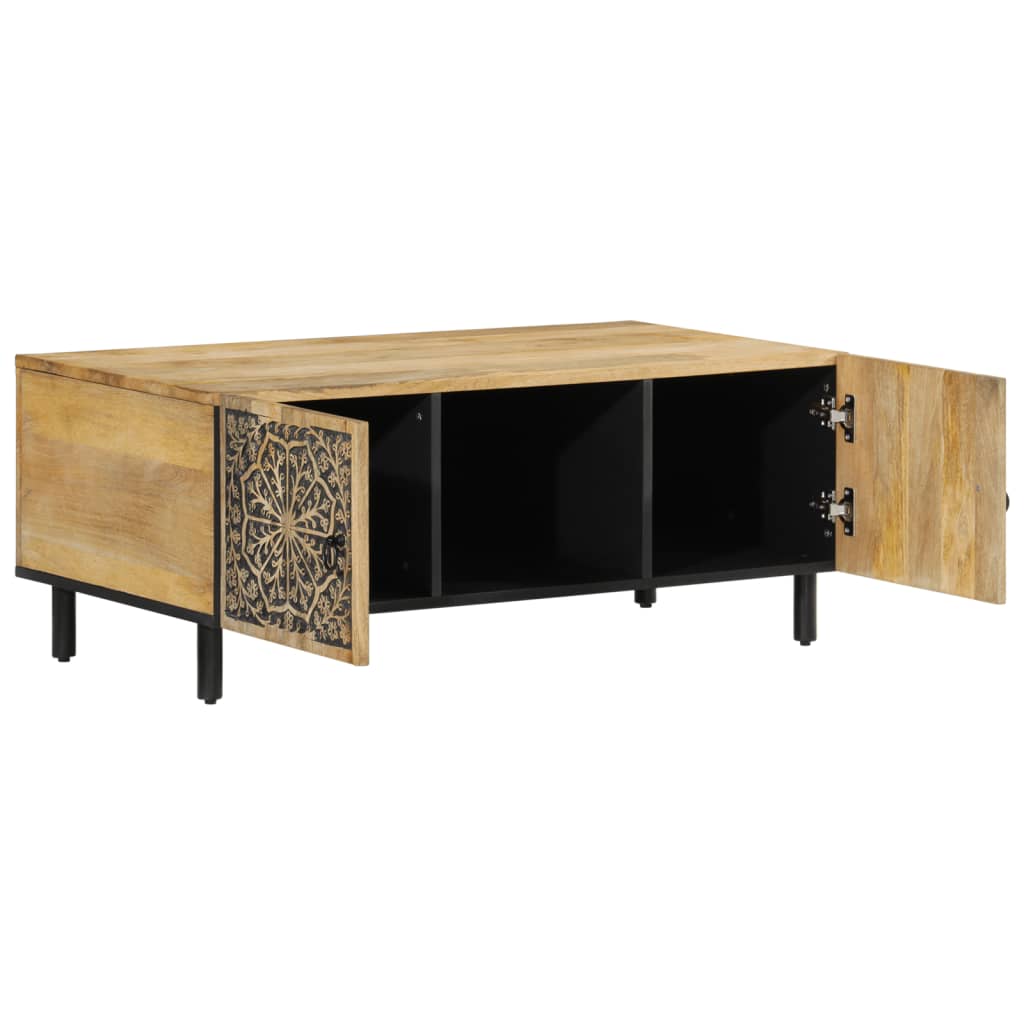 Table basse 100x54x40 cm bois de manguier massif - XIOS