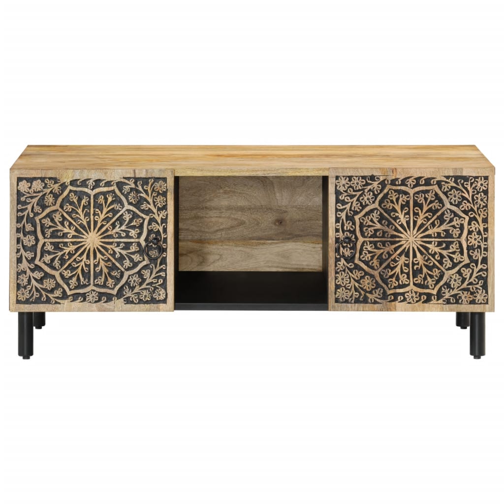 Table basse 100x54x40 cm bois de manguier massif - XIOS