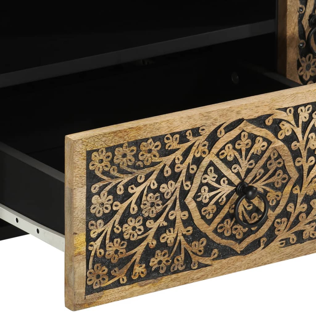 Meuble TV 105x33x46 cm Bois massif de manguier - XIOS