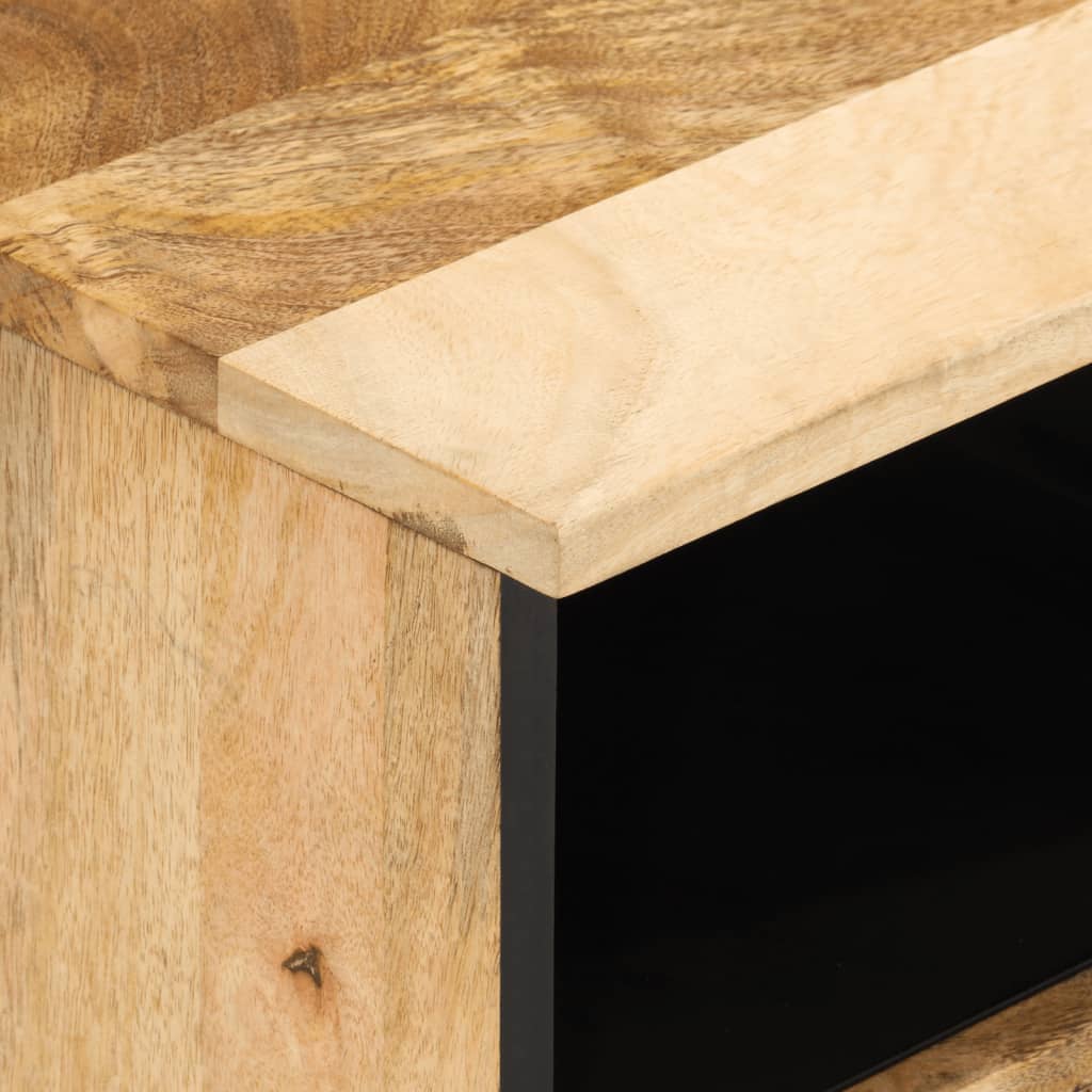 Meuble TV 100x33x46 cm bois massif de manguier - XIOS