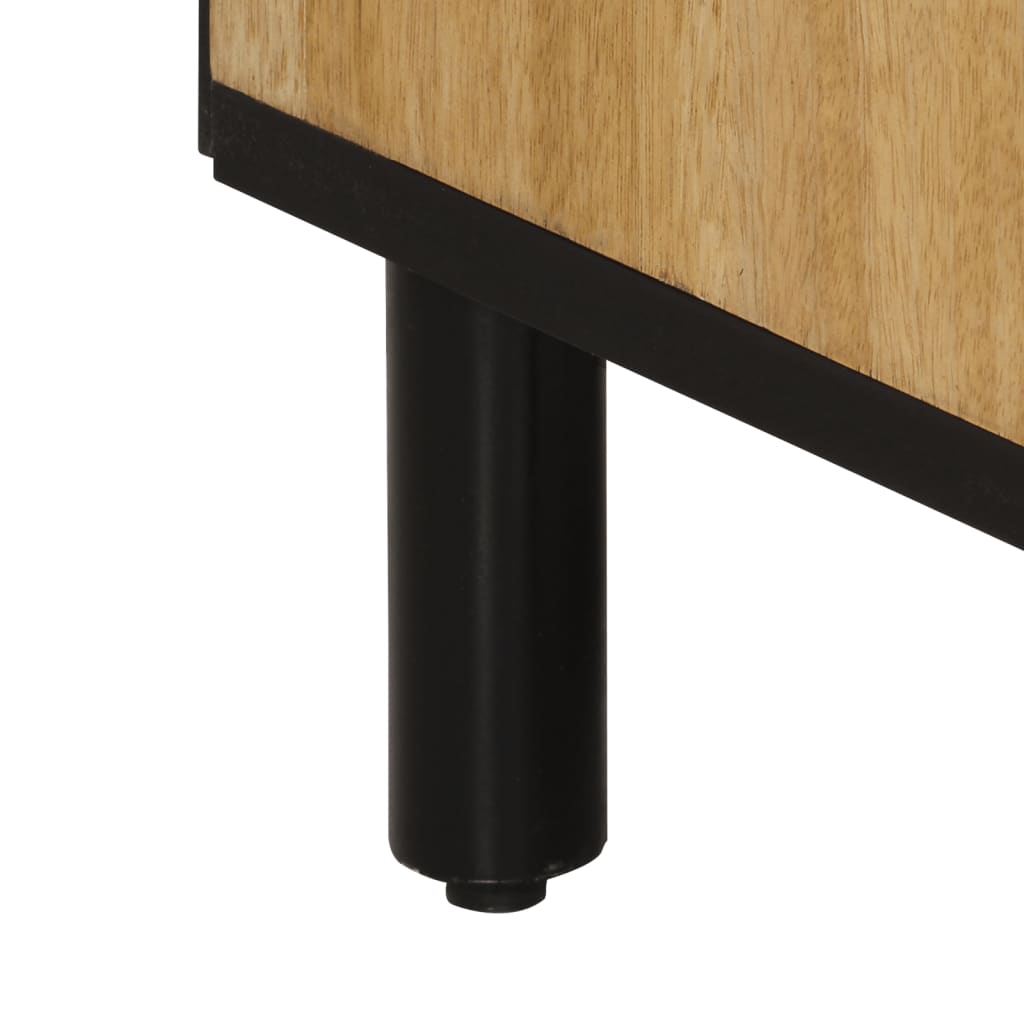Armoire de salle de bain 38x33x160 cm bois massif de manguier - XIOS