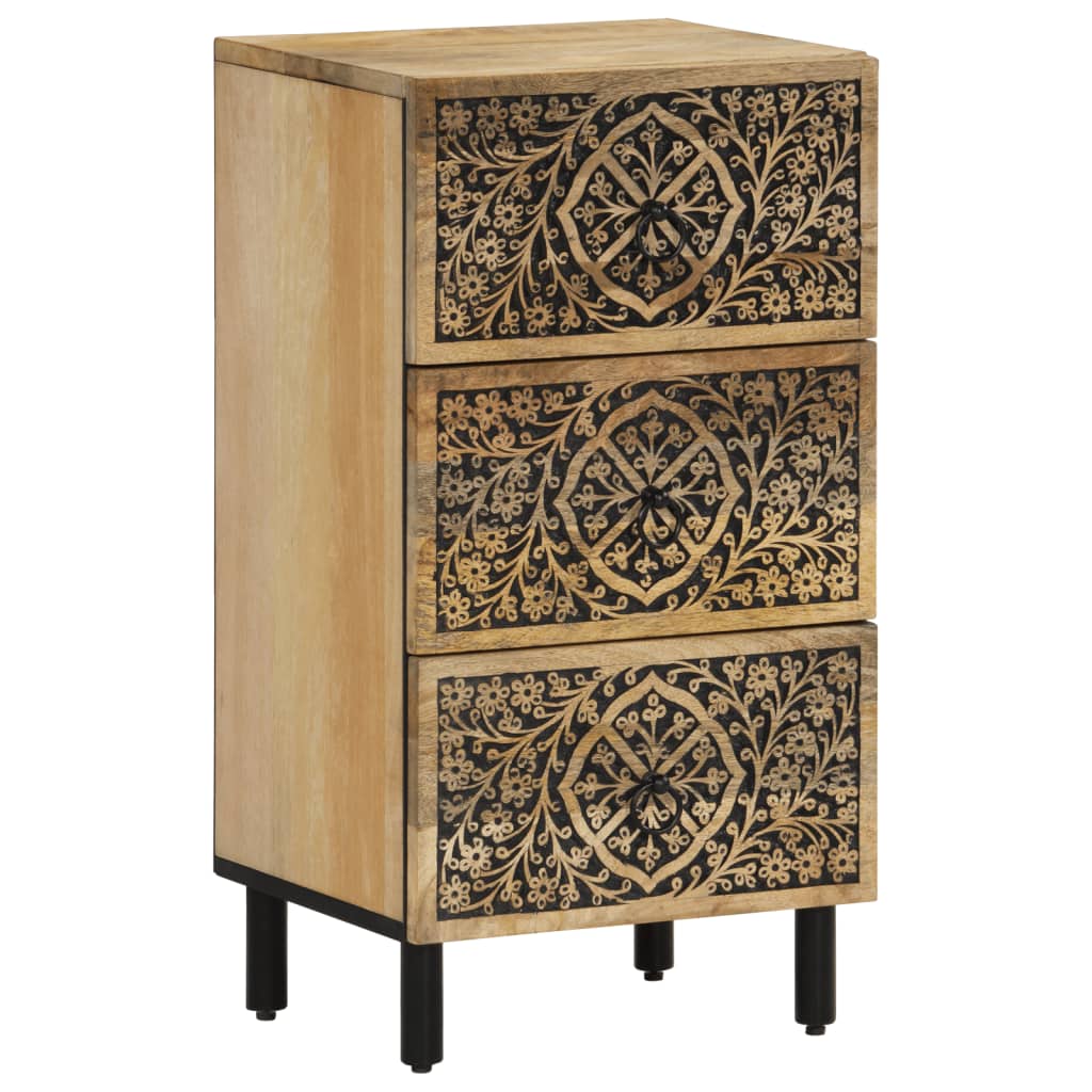 Armoire latérale 40x33x75 cm bois massif de manguier - XIOS