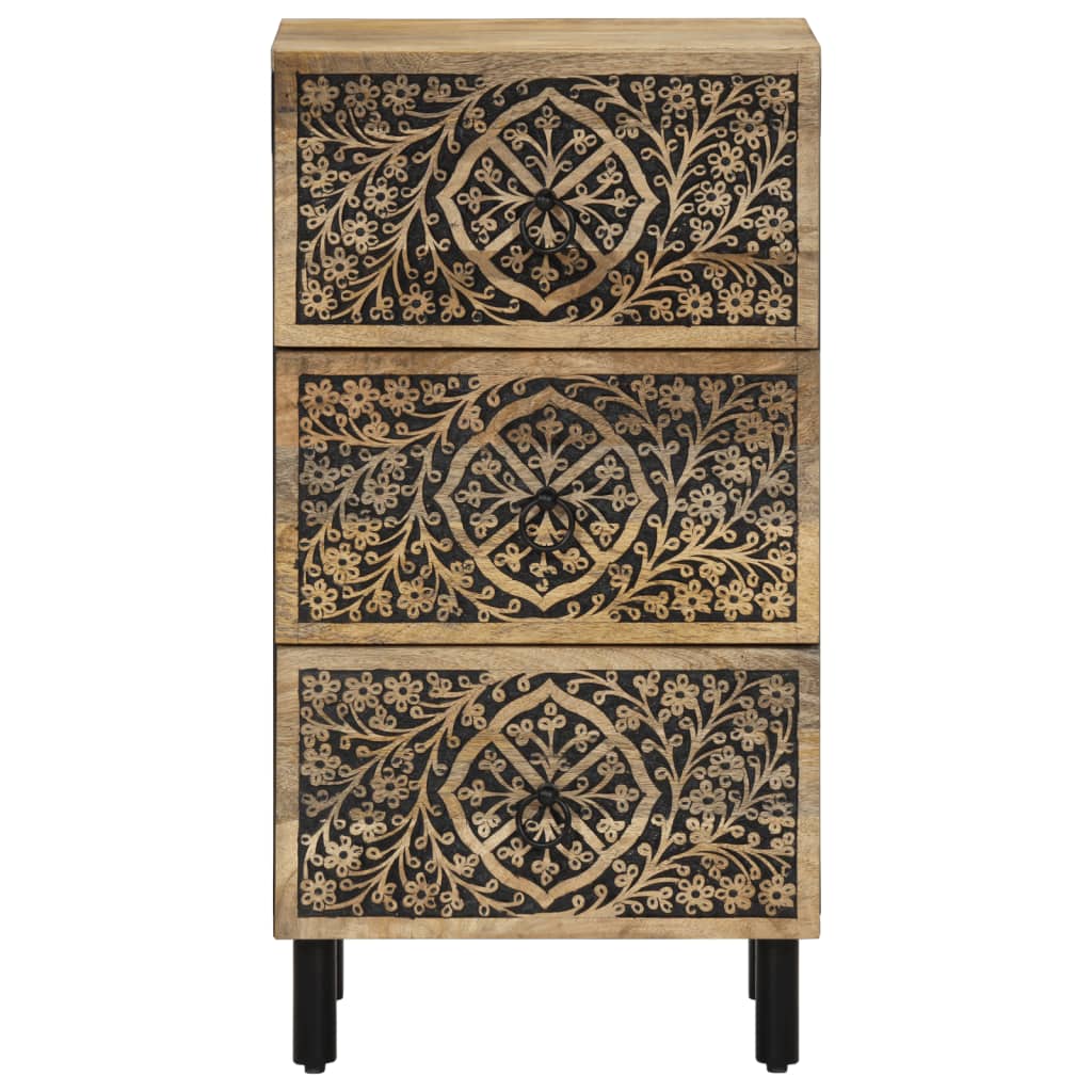 Armoire latérale 40x33x75 cm bois massif de manguier - XIOS
