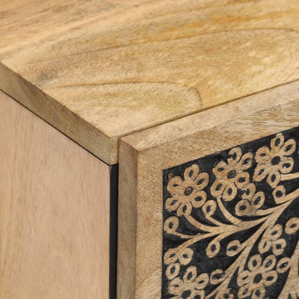 Armoire latérale 40x33x75 cm bois massif de manguier - XIOS