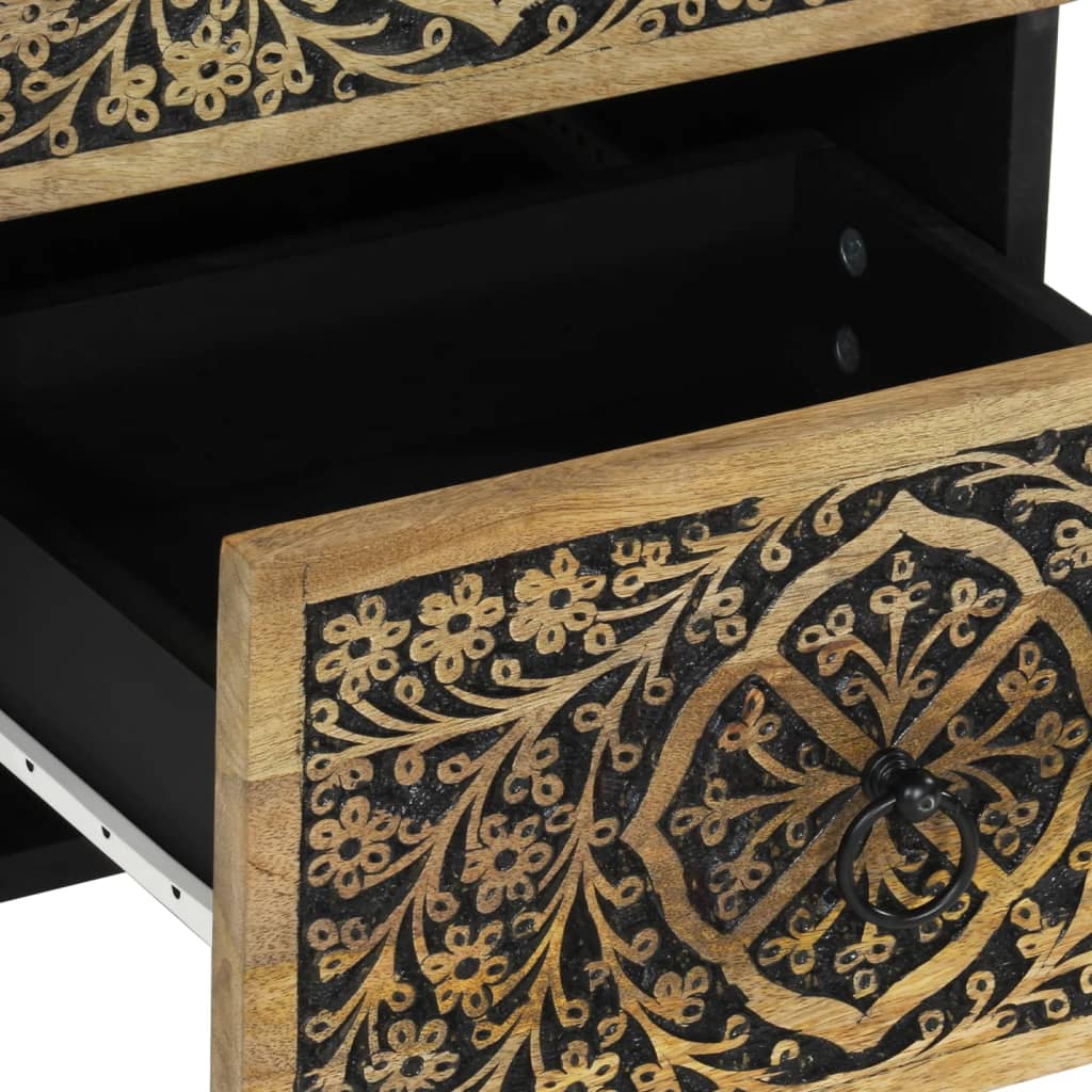Armoire latérale 40x33x75 cm bois massif de manguier - XIOS