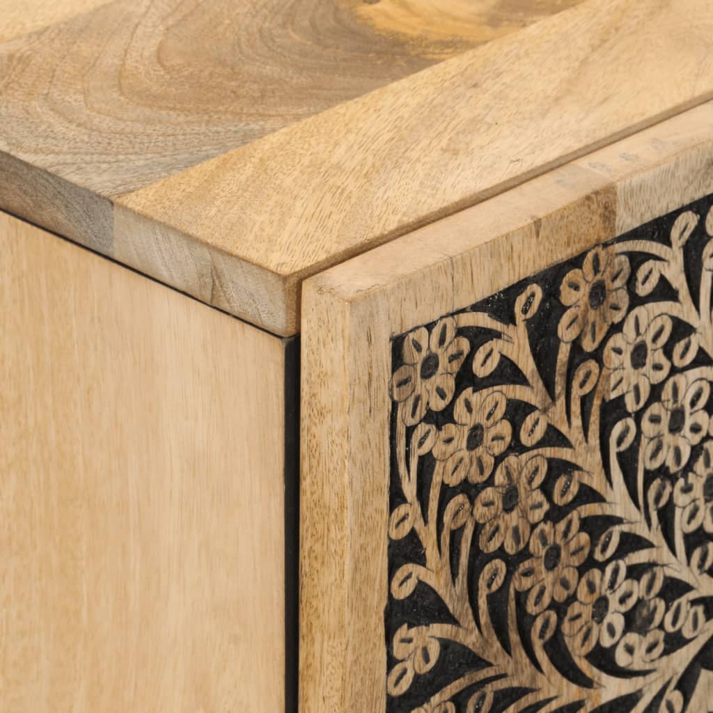 Armoire latérale 40x33x75 cm bois massif de manguier - XIOS