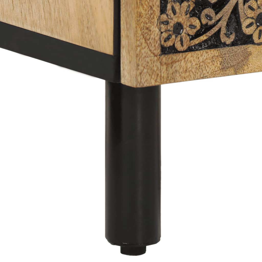 Armoire latérale 40x33x75 cm bois massif de manguier - XIOS