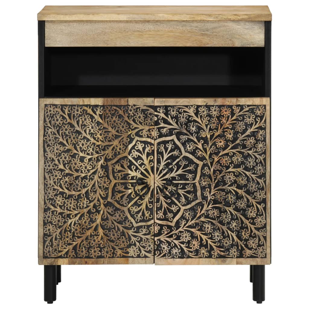 Armoire latérale 60x33x75 cm bois massif de manguier - XIOS