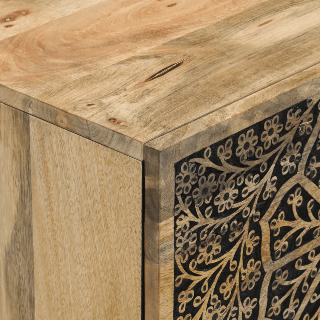 Armoire latérale 80x33x75 cm bois massif de manguier - XIOS