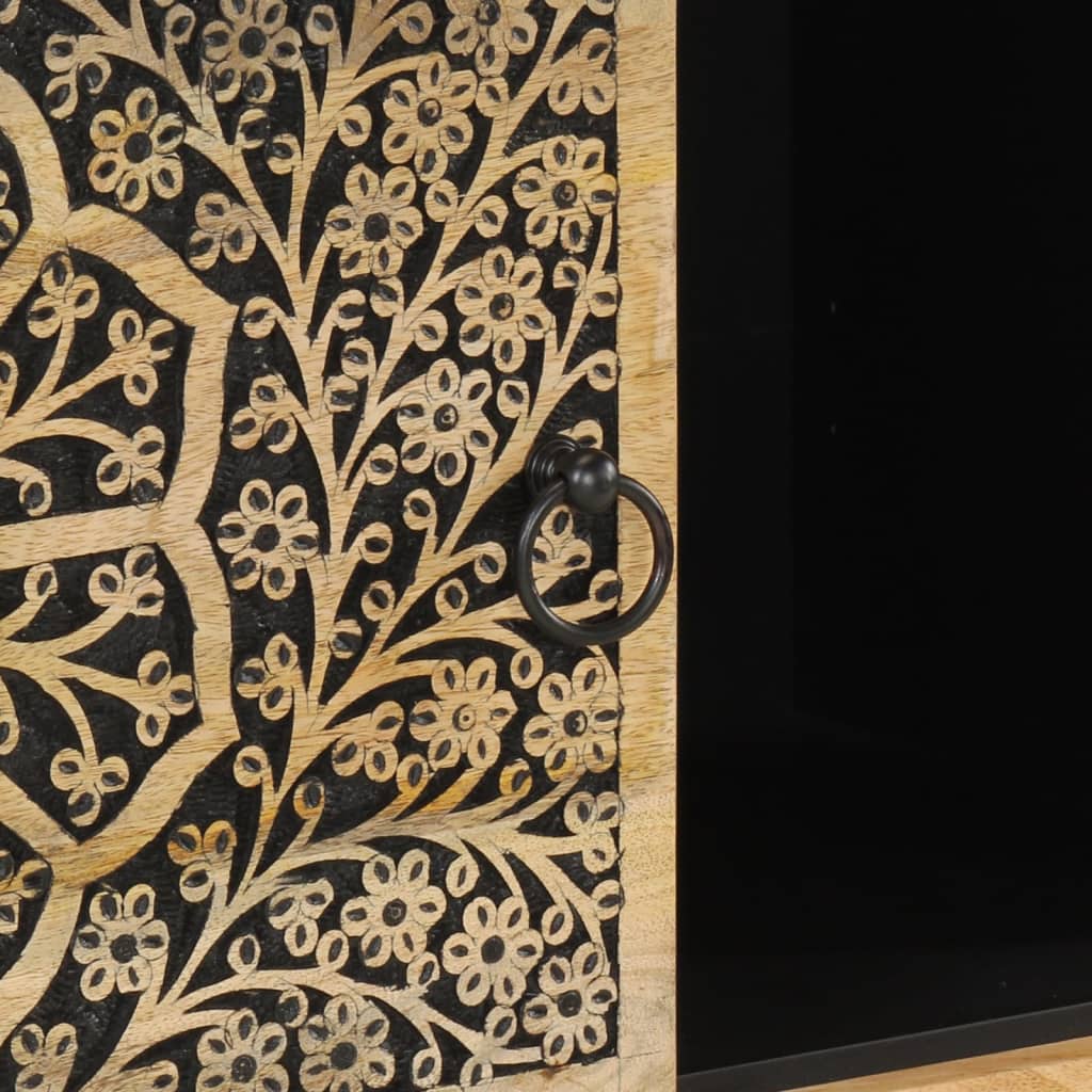 Armoire latérale 80x33x75 cm bois massif de manguier - XIOS