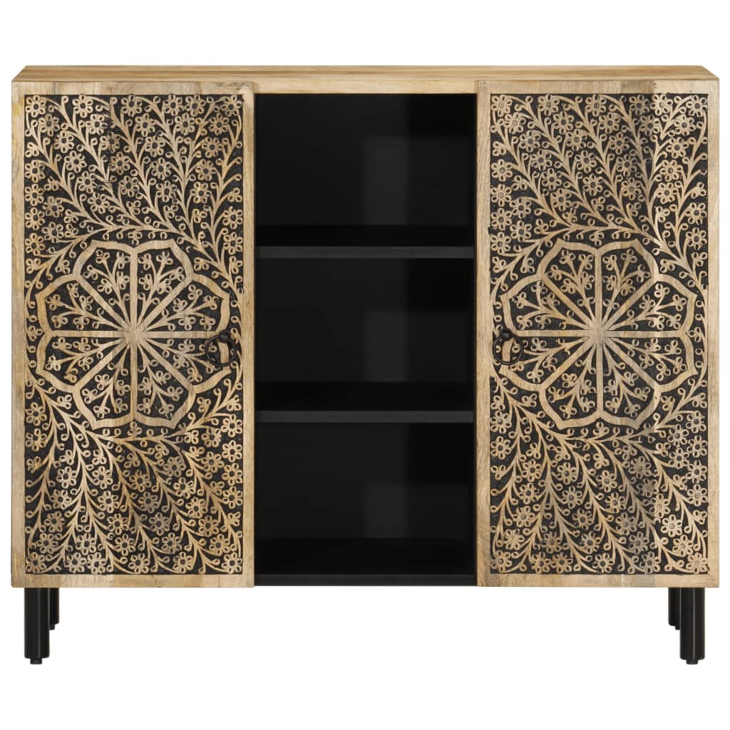 Armoire latérale 90x33x75 cm bois massif de manguier - XIOS