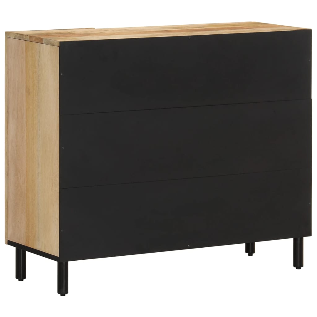 Armoire latérale 90x33x75 cm bois massif de manguier - XIOS