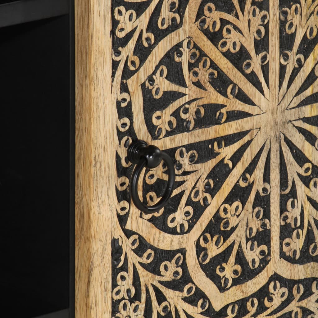 Armoire latérale 90x33x75 cm bois massif de manguier - XIOS