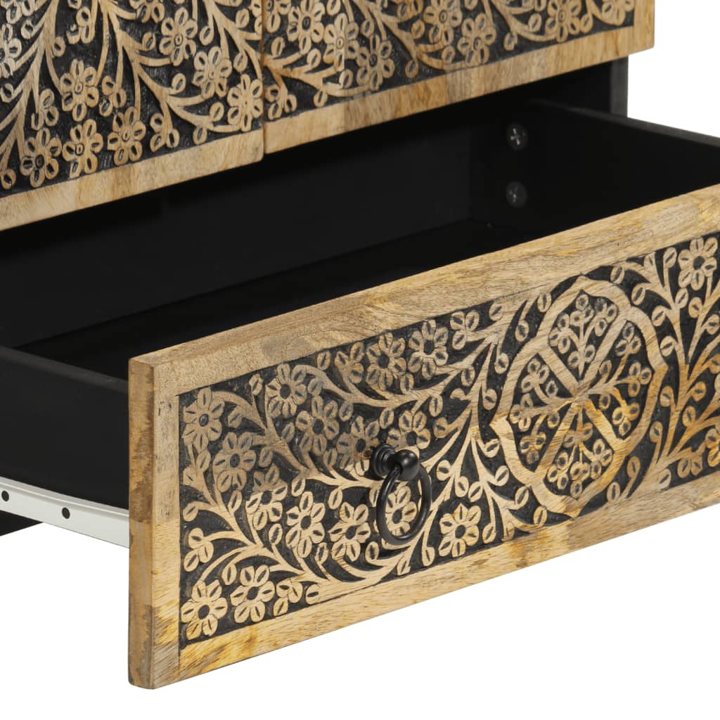 Buffet 60x33x100 cm bois de manguier massif - XIOS