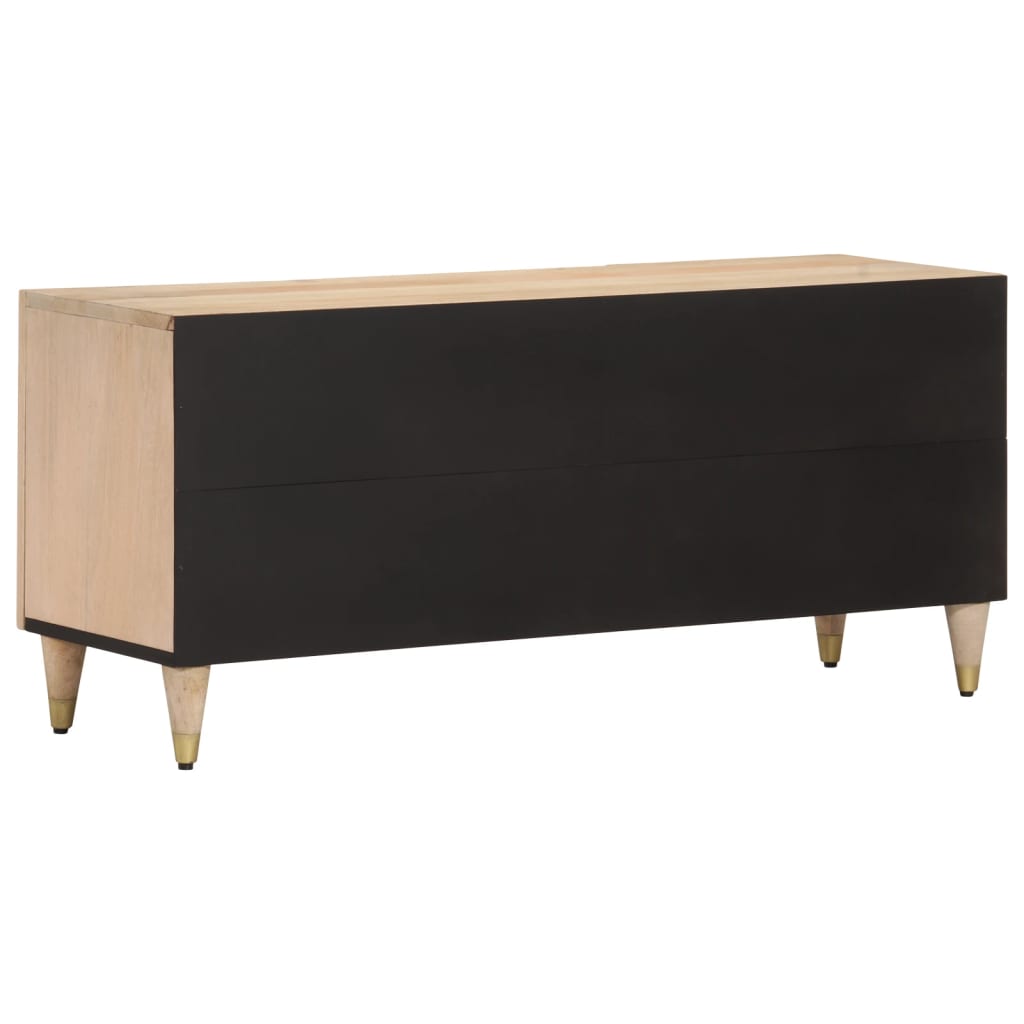 Meuble TV 105x33x46 cm Bois massif de manguier - XIOS