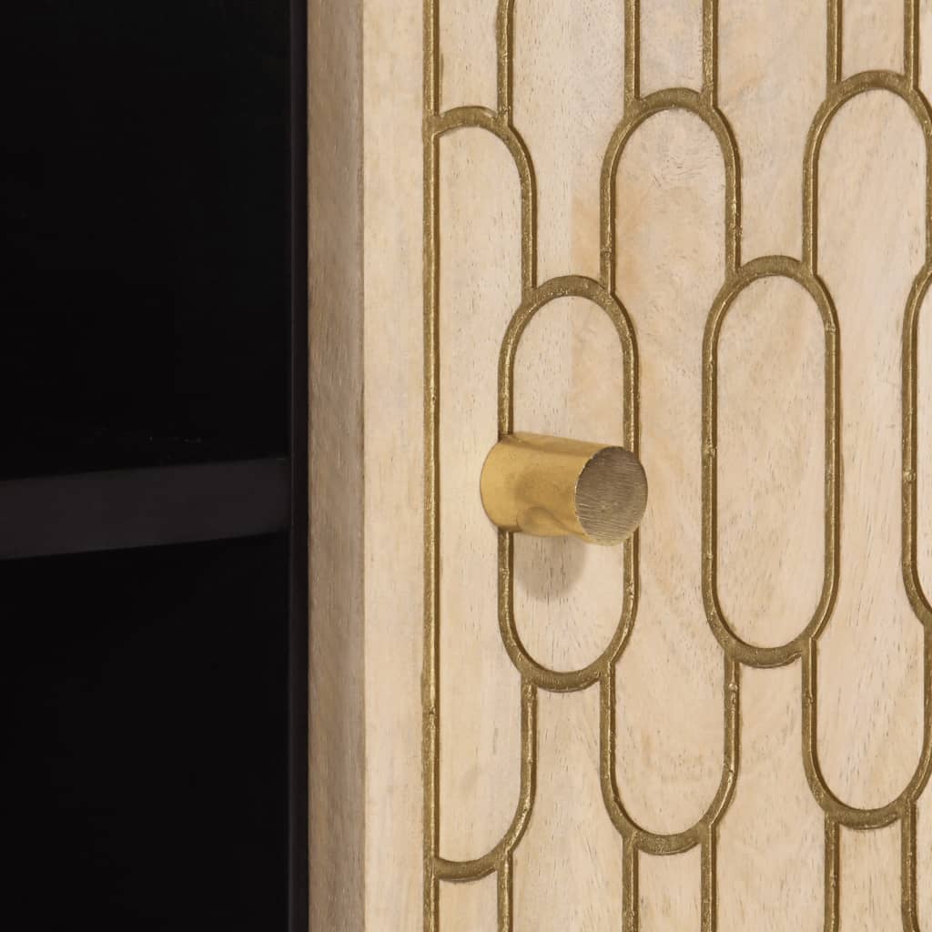 Meuble TV 105x33x46 cm Bois massif de manguier - XIOS