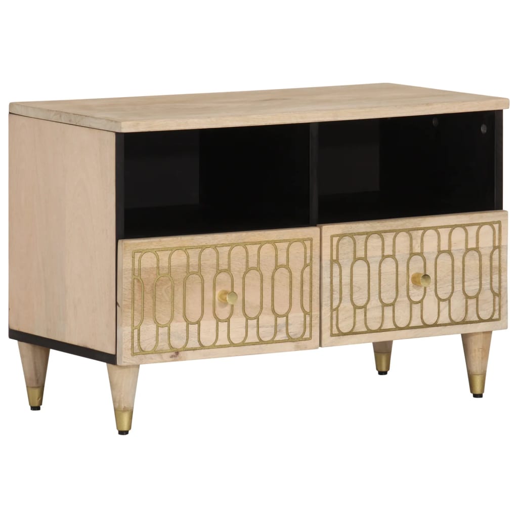Meuble TV 70x33x46 cm Bois massif de manguier - XIOS