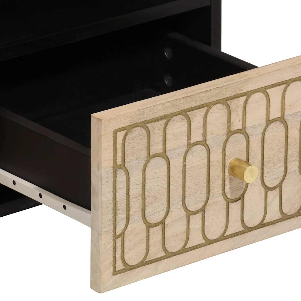 Meuble TV 70x33x46 cm Bois massif de manguier - XIOS