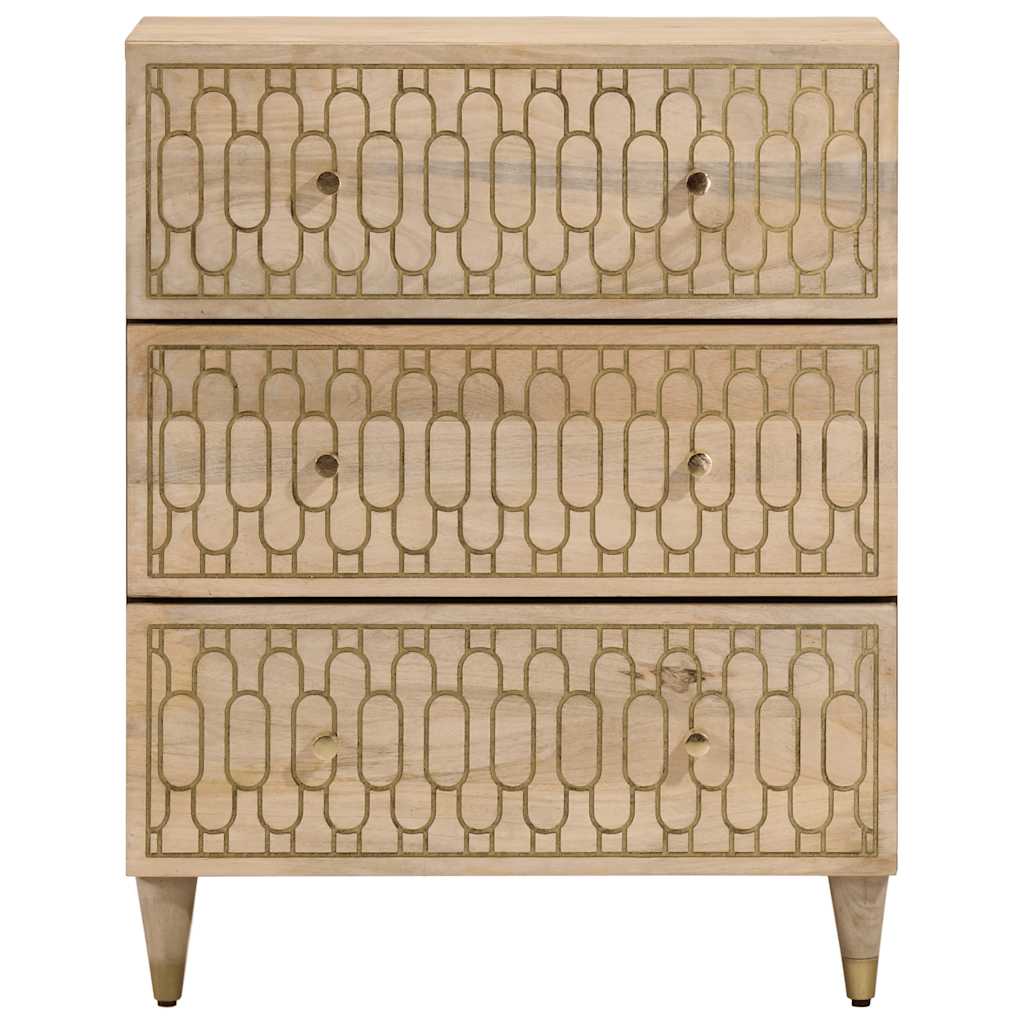 Armoire latérale 60x33x75 cm bois massif de manguier - XIOS