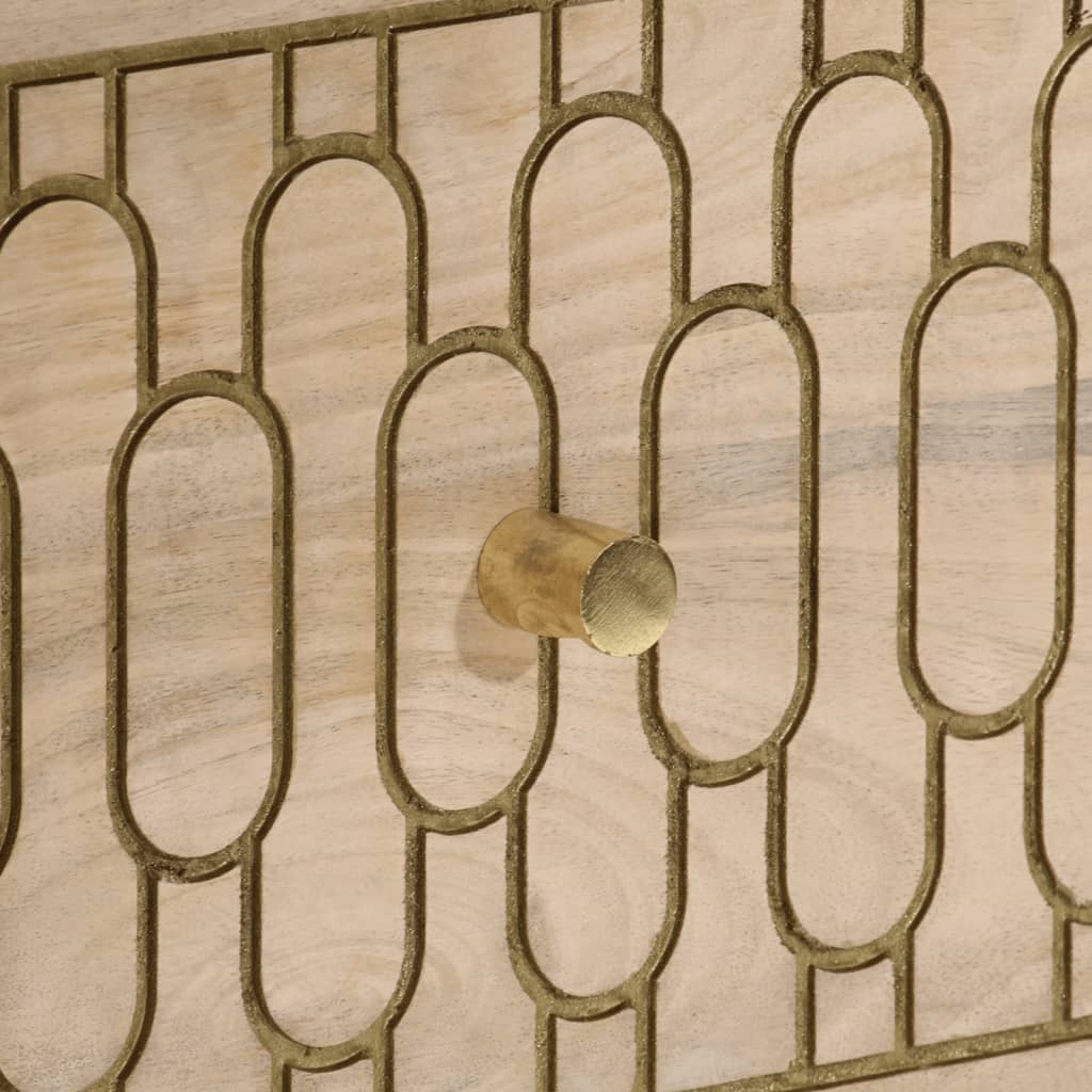 Armoire latérale 60x33x75 cm bois massif de manguier - XIOS