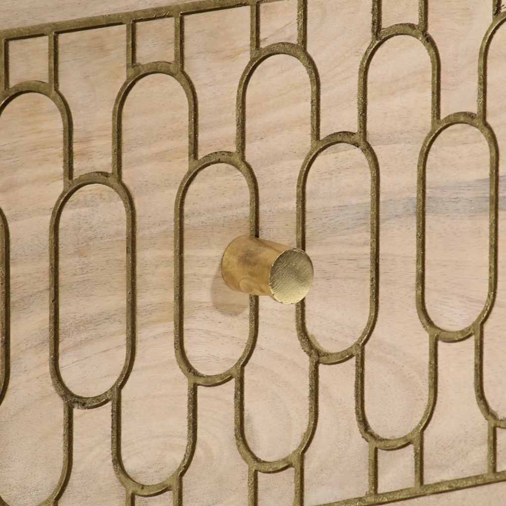 Armoire latérale 60x33x75 cm bois massif de manguier - XIOS