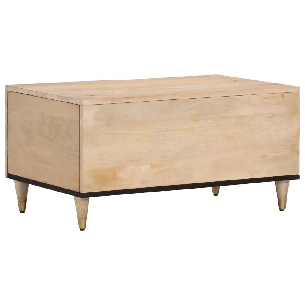 Table basse 80x50x40 cm bois de manguier massif - XIOS