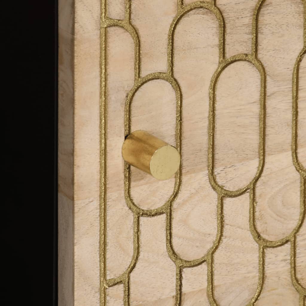 Table basse 80x50x40 cm bois de manguier massif - XIOS